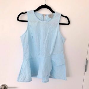 Jason Wu grey women’s sky blue peplum top